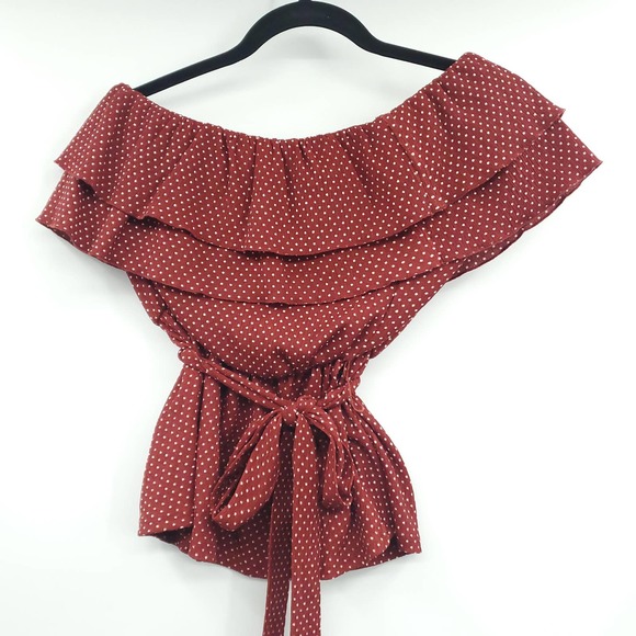 Anthro Maeve Asymmetrical One Shoulder Ruffled Top - Picture 2 of 11